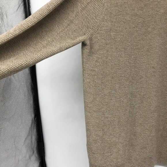 Nordstrom Beige Knitted Crew Neck  Long Sleeve Recycled thread Sweater size L - Picture 11 of 14